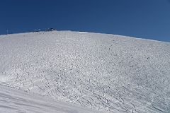 08C Looking Up At The Many Ski Tracks Coming Down From Top Of The World Chair On Lookout Mountain At Banff Sunshine Ski Area